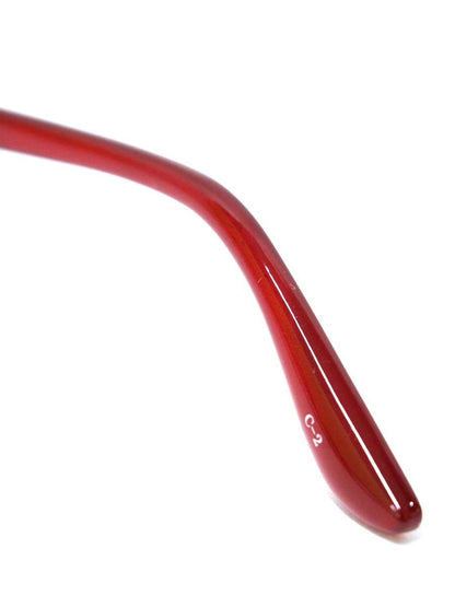 中村勘三郎 KN-2642 メガネ ワインレッド シープホーン スワロフスキーリング リムレス ITGVBZ4DE2A5