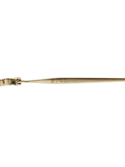 金子眼鏡店 メガネ ブラック/ゴールド コンビフレーム フルリム オーバル IT5E09OBHH9M