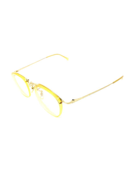 白山眼鏡店 眼鏡 イエロー/ゴールド メタルフレーム フルリム ウェリントン IT0H5YHP7WFG