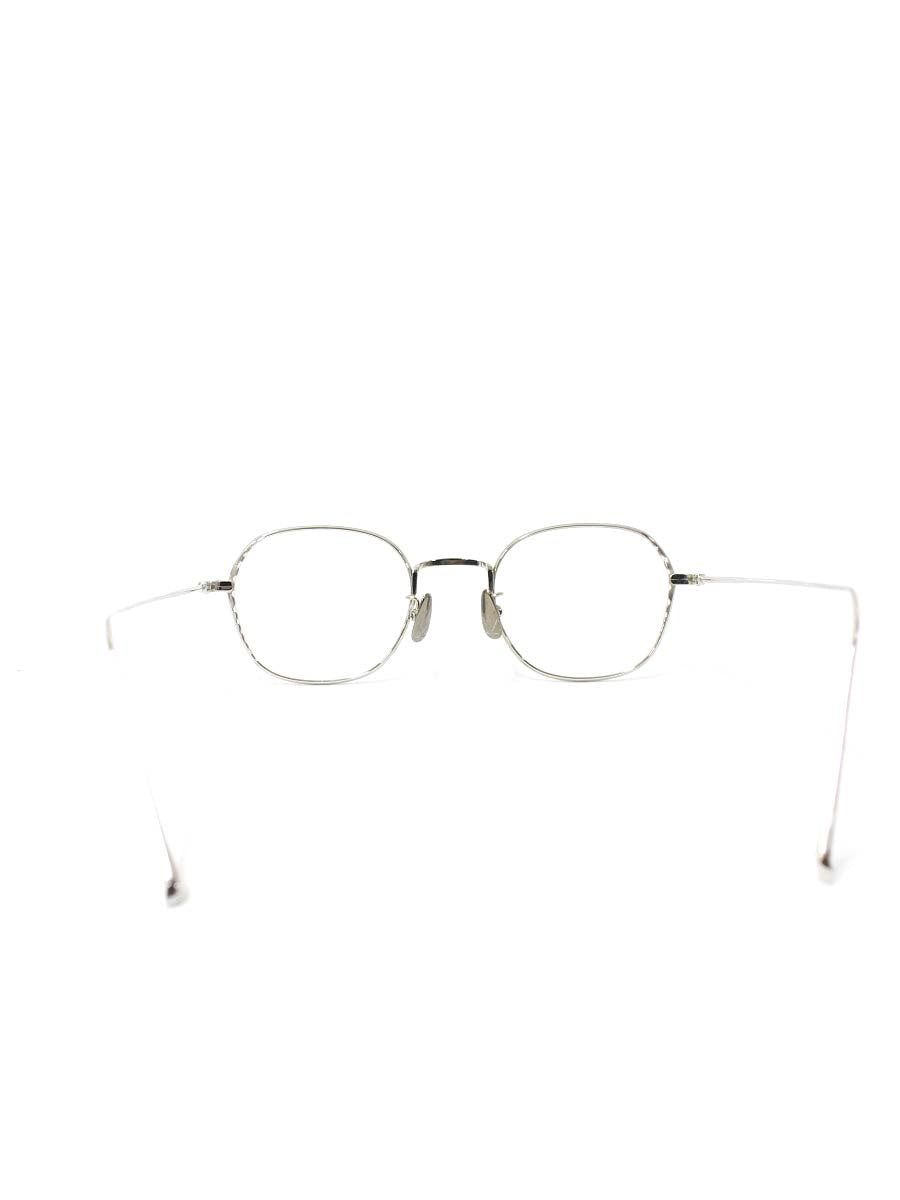 ユウイチトヤマ U-103 メガネ シルバー メタルフレーム フルリム ボストン IT3LNNV6BZGG