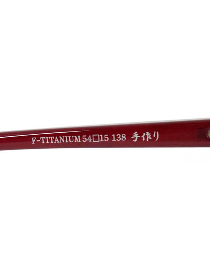 中村勘三郎 KN-2673 メガネ ピンク/レッド コンビフレーム フルリム スクエア ITJJHZYH8763