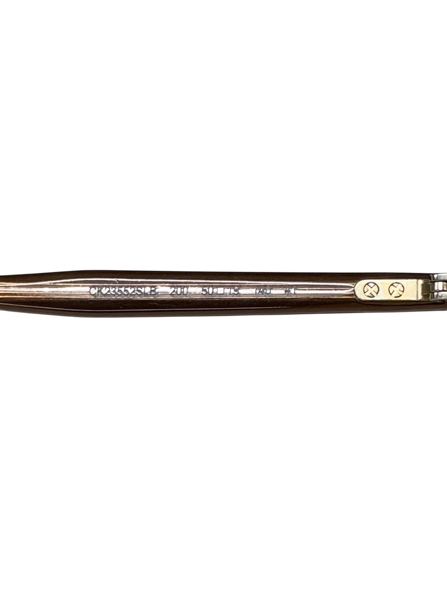 カルバンクライン CK23552SLB スケルトンブラウン セル　鼻パットつき　ユニセックス　UVカット　ケース付 ITTPLWARYN58