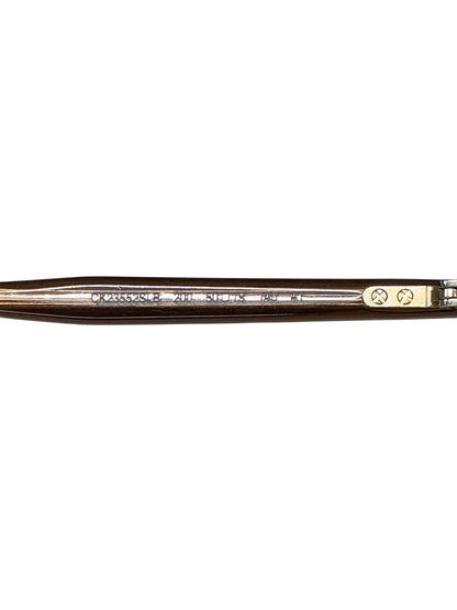 カルバンクライン CK23552SLB スケルトンブラウン セル　鼻パットつき　ユニセックス　UVカット　ケース付 ITTPLWARYN58