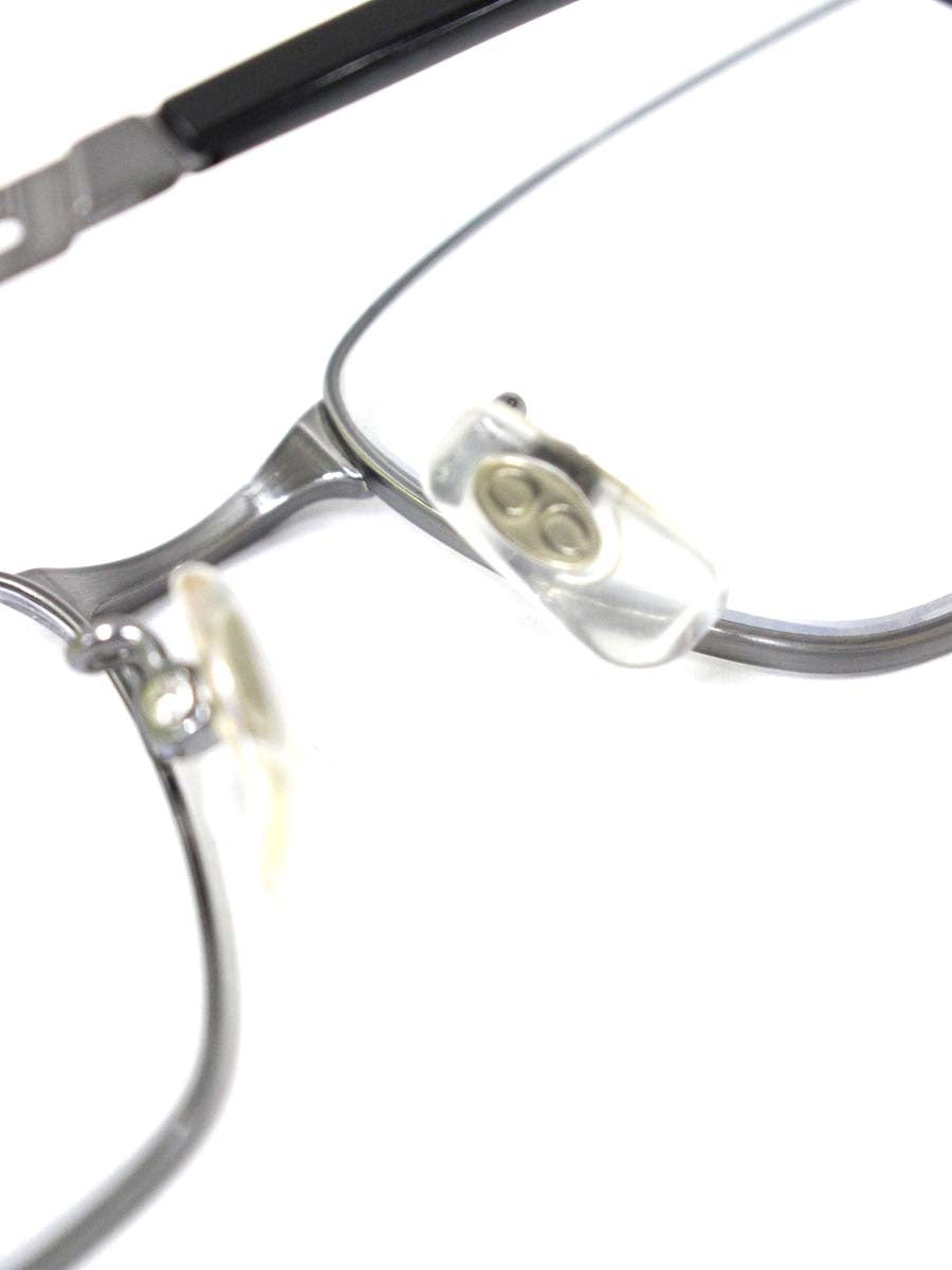 ラインアートシャルマン XL1808 メガネ グレー/メタルシルバー メタルフレーム フルリム スクエア IT0G9JUQOPVS
