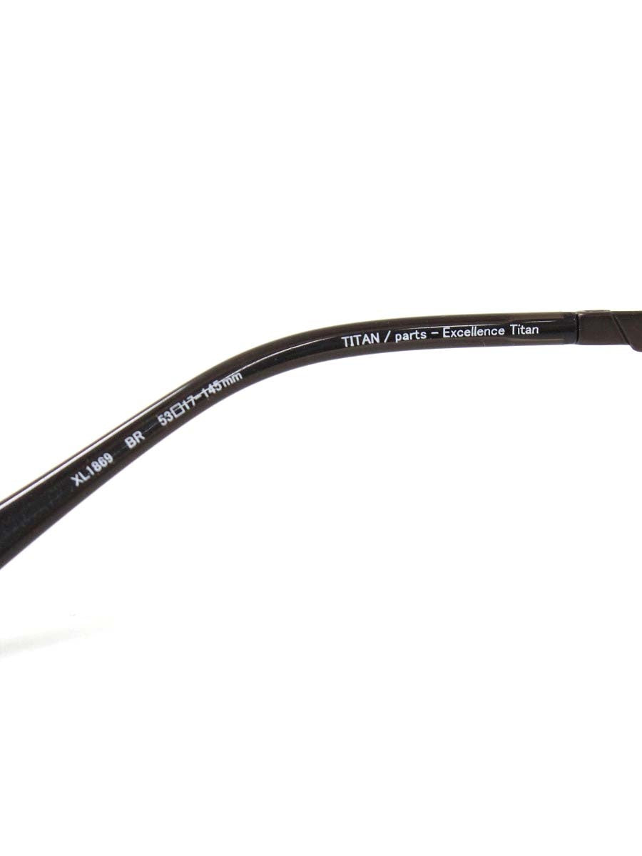 ラインアートシャルマン XL1869 メガネ ブラウン コンビフレーム フルリム スクエア IT694J4W7LXQ