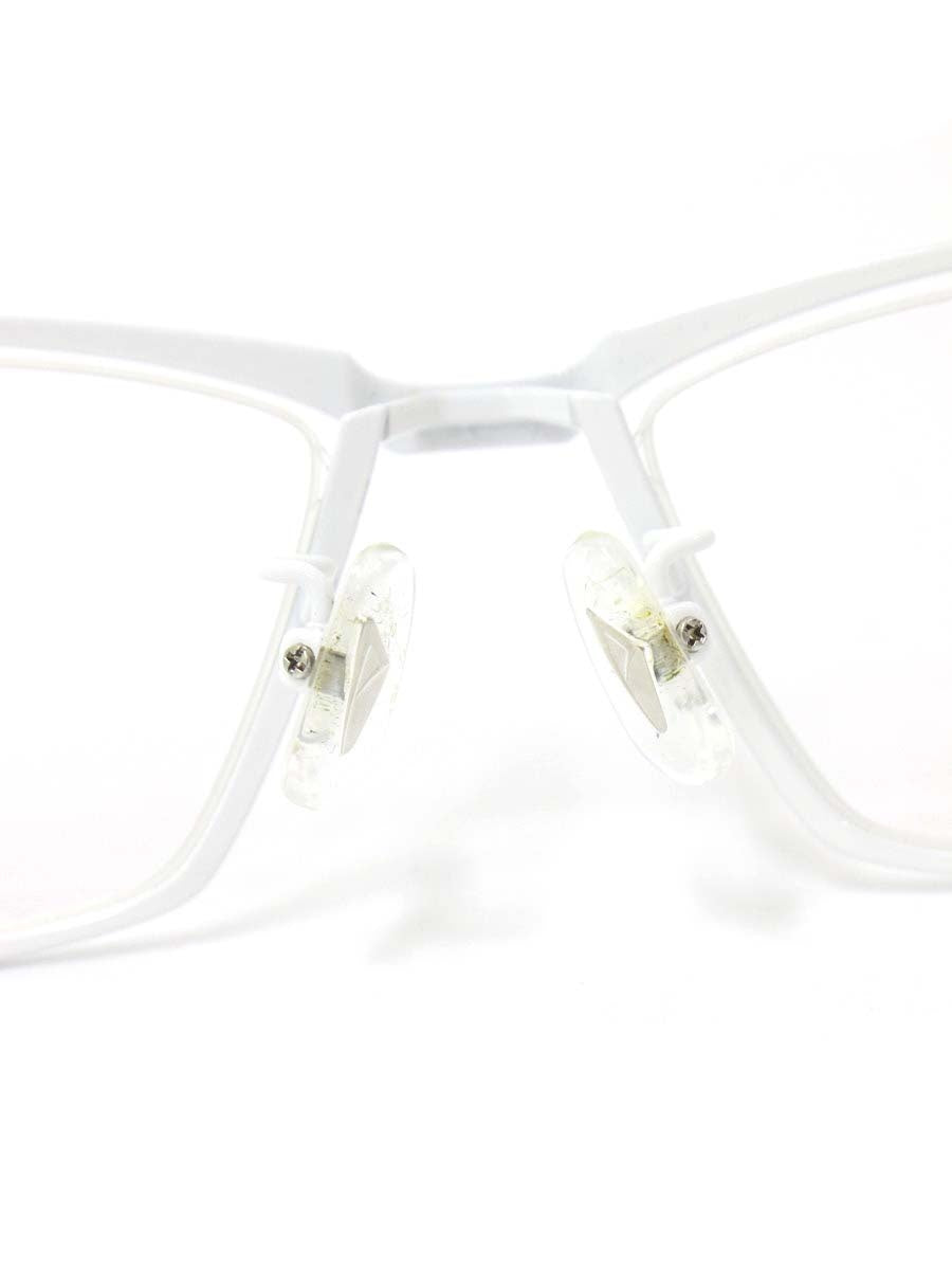 サムライ翔 リラックスライン 仁 SS-J33 LTD メガネ ホワイト 限定カラー メタルフレーム フルリム スクエア ITIE1K78F6ES