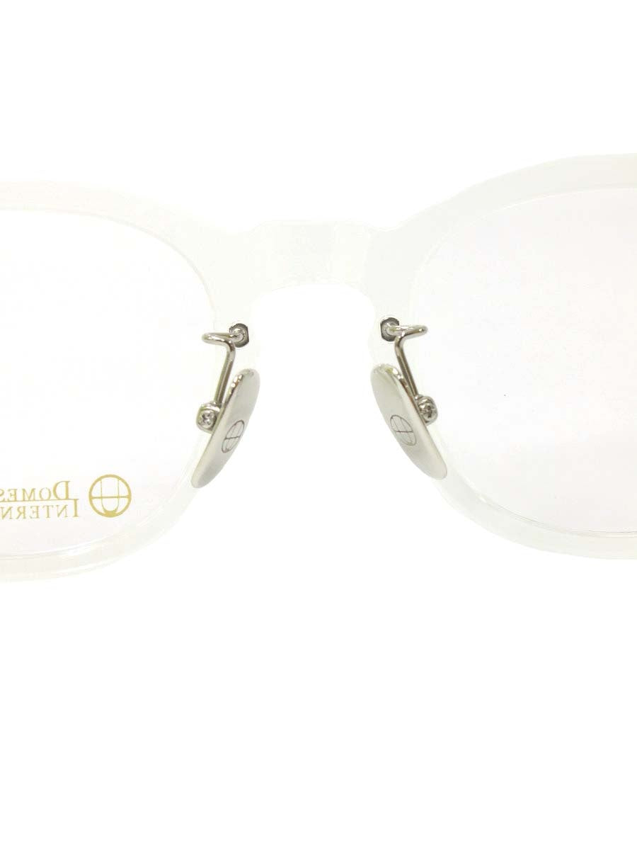 ドメスティックインターナショナル DI-1003 メガネ 透明 セルフレーム フルリム ウェリントンシェイプ ITHZK9DJSLZC