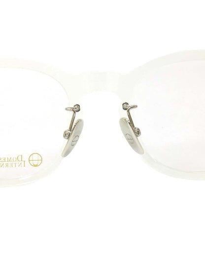 ドメスティックインターナショナル DI-1003 メガネ 透明 セルフレーム フルリム ウェリントンシェイプ ITHZK9DJSLZC