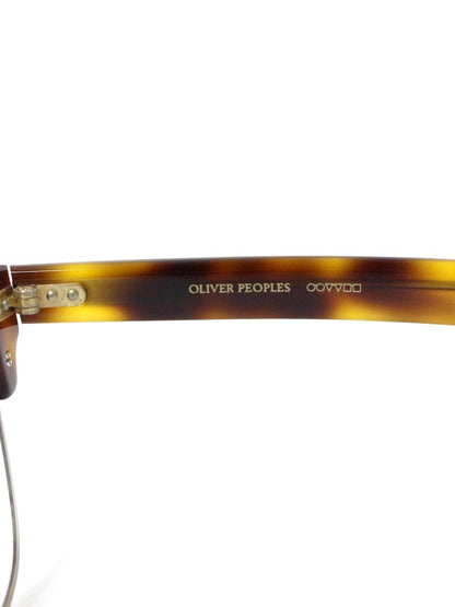オリバーピープルズ BaLen メガネ ブラウン/アンティークゴールド コンビフレーム フルリム ウェリントン ITZ9AA12MXZW