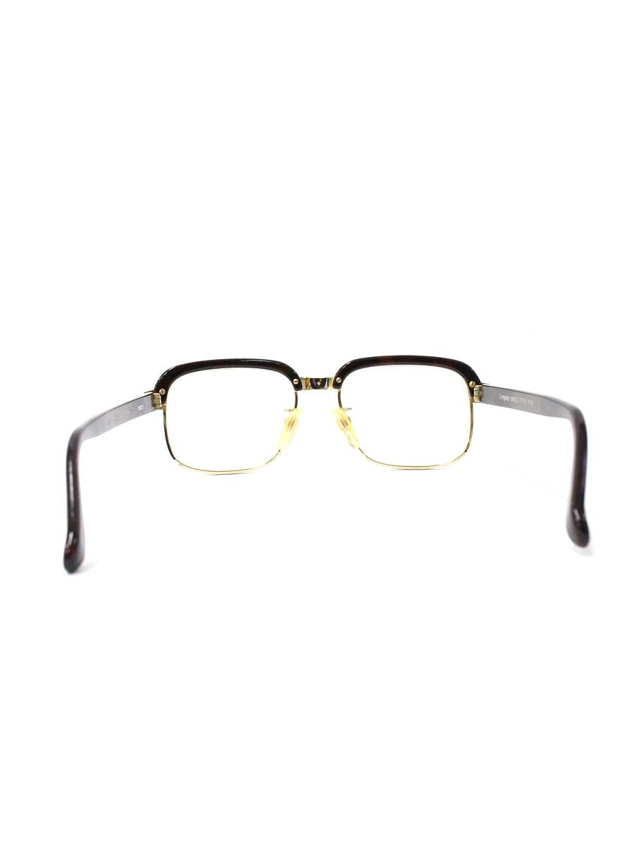 エンパイアユニーク 1650 メガネ 眼鏡 ブラウン/ゴールド コンビフレーム フルリム ボストン IT19JUXCU13W