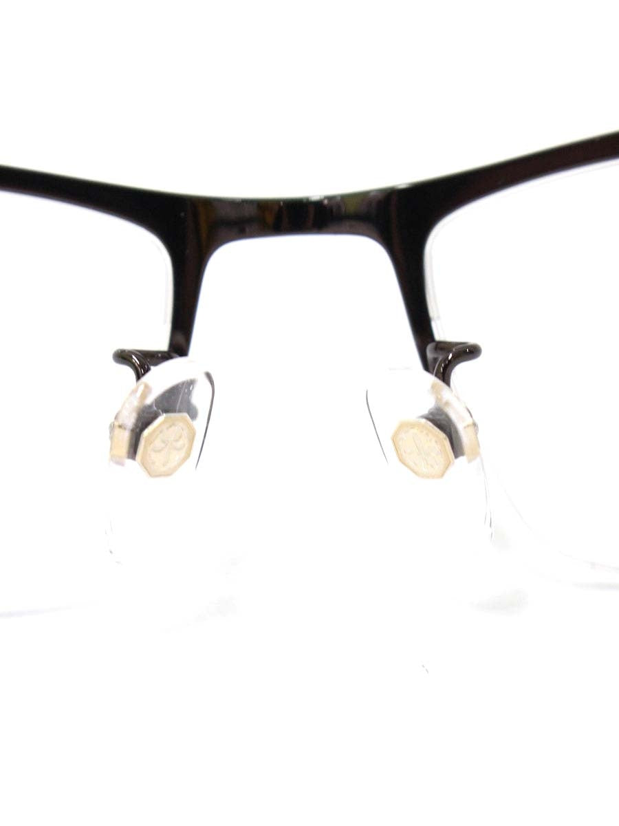 中村勘三郎 KN-2550 メガネ ブラウン/ブラック/グリーン コンビフレーム ハーフリム スクエア 七宝モダンカラー IT4HO25MUAJ0