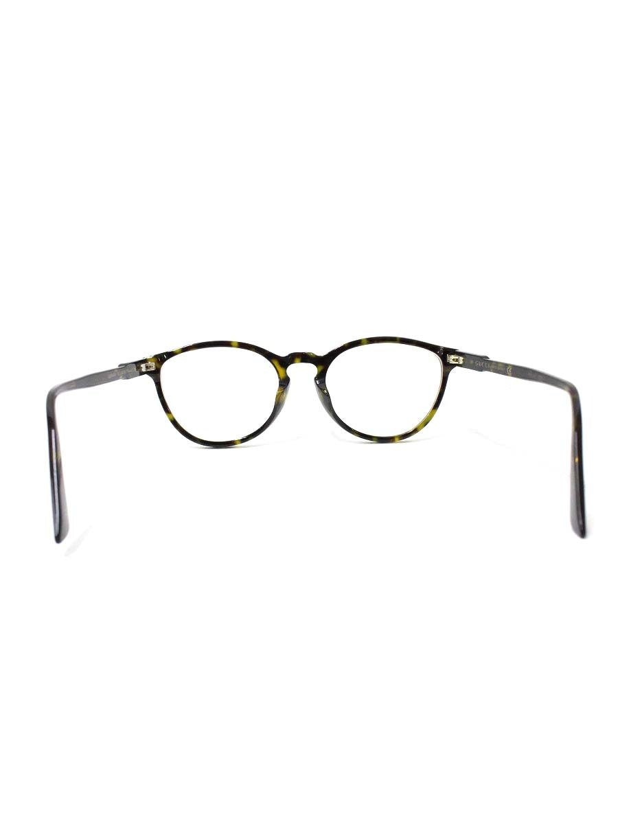 グッチ GG0534OA メガネ カーキグリーン/ブラウン セルフレーム フルリム ボストン ITC10W3N3KYS