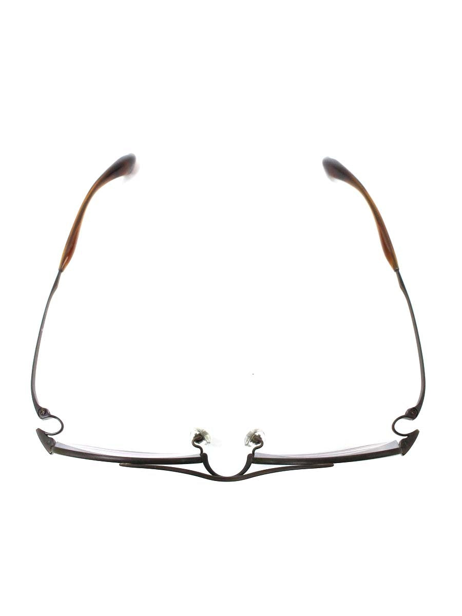 フォーナインズ S-260T メガネ ブラウン メタルフレーム フルリム スクエア ITU0KWUFRRDW