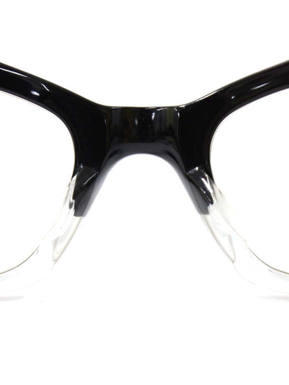 エフェクター jack ジャック メガネ ブラック/クリア セルフレーム スクエア IT24IYGEYCIF