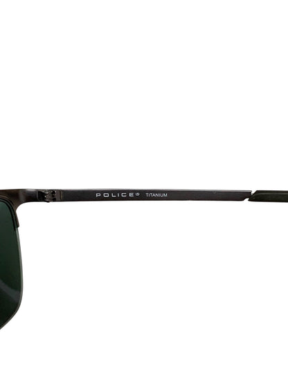 ポリス SPL746J サングラス グレー メタルフレーム ハーフリム スクエア IT2K8QQLVLOU