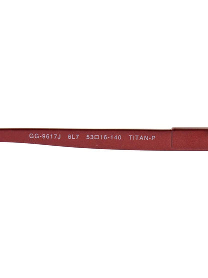グッチ GG9617J メガネ レッド チタンフレーム フルリム スクエア ITIFZSZLG1FS