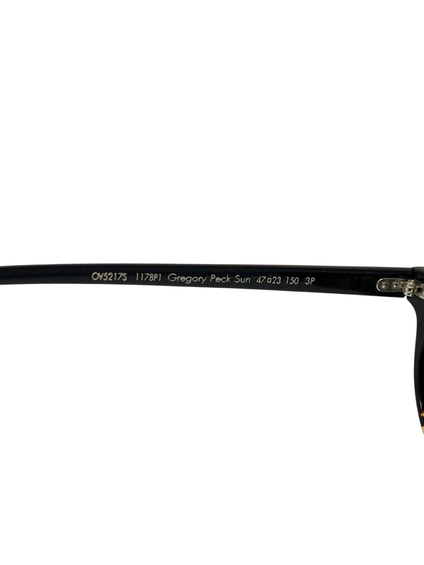 オリバーピープルズ Gregory Peck Sun OV5217S サングラス ブラック 偏光レンズ セルフレーム フルリム ボストン IT4XHNWBNJMC