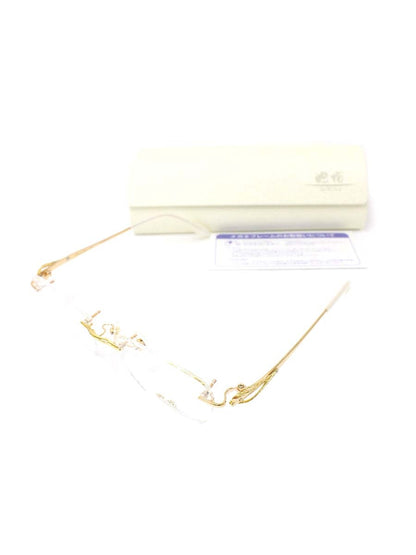 グラスパートナー 池坊 C-3 限定販売モデル IB-005 メガネ ローズGP/K18 ITGNGKIB224T