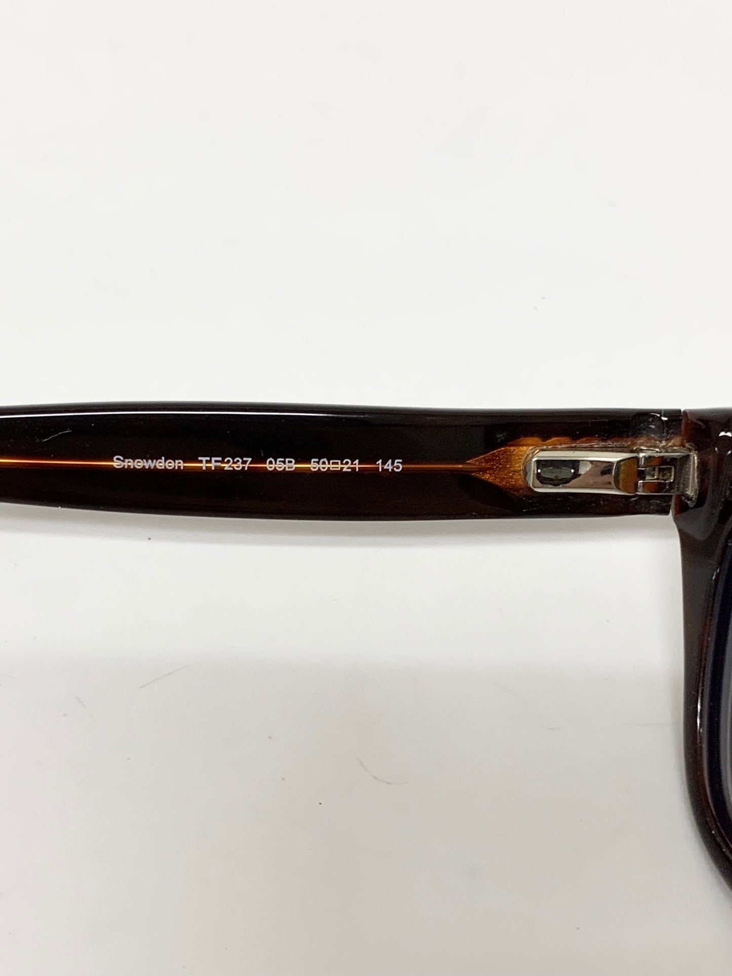 トムフォード Snowdon TF237 05B メガネ 眼鏡 ブラウン セルフレーム フルリム ウェリントン ITQVTBNP0VUA