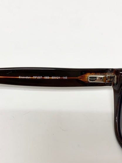 トムフォード Snowdon TF237 05B メガネ 眼鏡 ブラウン セルフレーム フルリム ウェリントン ITQVTBNP0VUA
