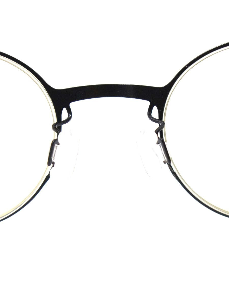 セイコー LF008 メガネ ブラック メタルフレーム フルリム ラウンド（丸メガネ） ITCJOQL60UH8