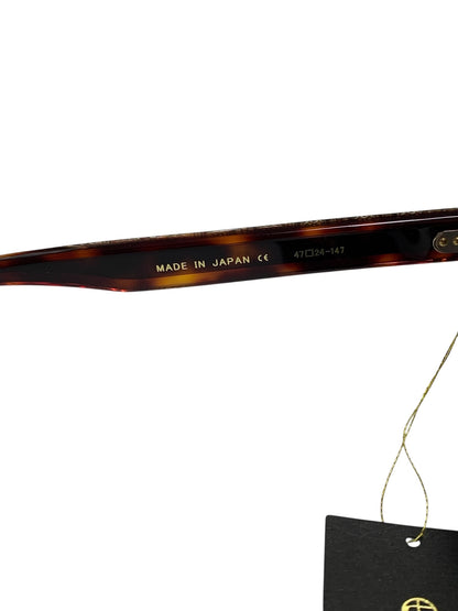 ドメスティックインターナショナル DI-1011S メガネ ブラウン コンビフレーム フルリム ウエリントン ITAKISS5EIK2