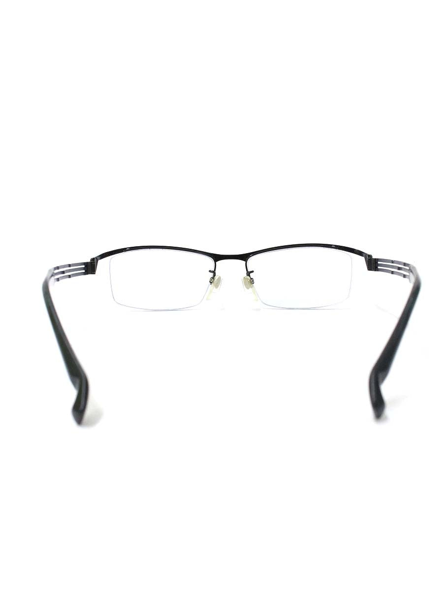 ラインアートシャルマン XL1028 メガネ ブラック/ネイビー チタンフレーム ハーフリム スクエア ITDYHM2VPLPG