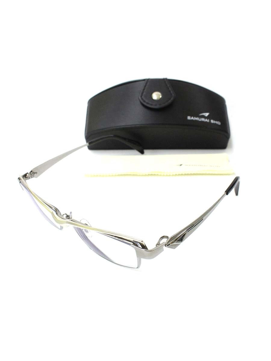 サムライ翔 SS-T107 メガネ シルバー 智 メタルフレーム スクエア ITH8GETAVGRC