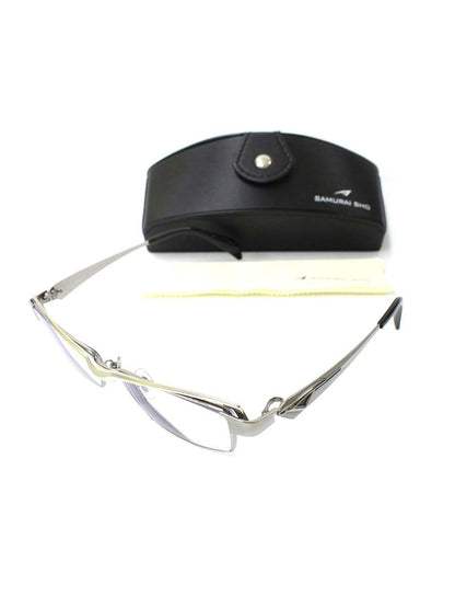 サムライ翔 SS-T107 メガネ シルバー 智 メタルフレーム スクエア ITH8GETAVGRC