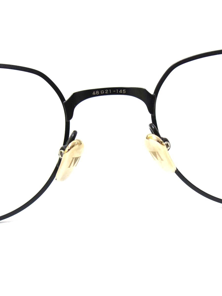 増永眼鏡 MET メガネ ブラック/ゴールド メット メタルフレーム フルリム ボストン IT27NQIDSQIW