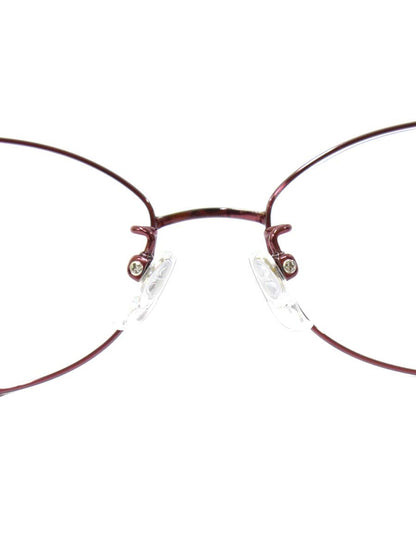 ラインアートシャルマン XL1649 メガネ レッド/ゴールド メタルフレーム オーバル IT9AU4BROF0W
