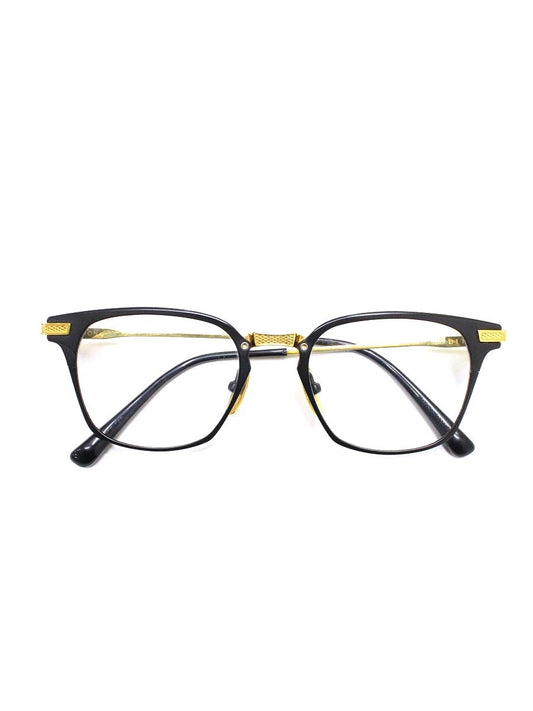 ディータ UNION DRX-2068-A-T メガネ 眼鏡 ブラック/ゴールド コンビフレーム フルリム ウェリントン IT7KKB8MTJUD