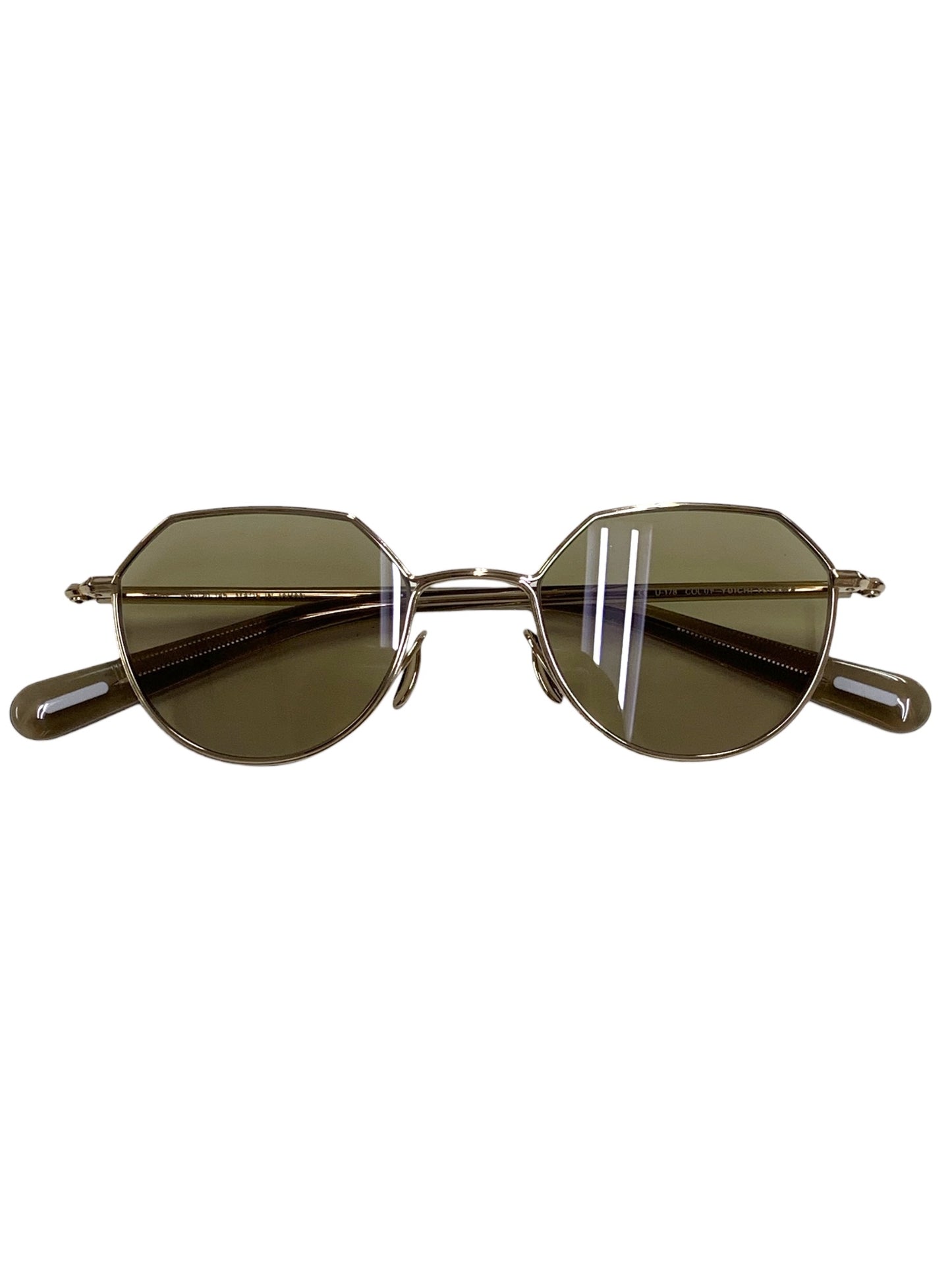 ユウイチトヤマ 眼鏡 U-178 メガネ  ゴールド Harry IT21KKC06S38