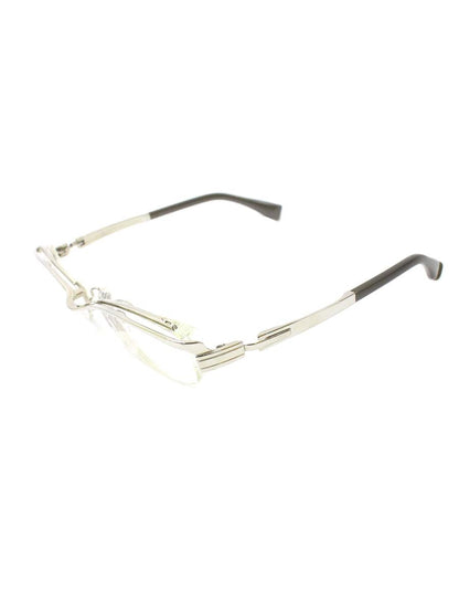 フォーナインズ S-110T メガネ 眼鏡 シルバー/グレー メタルフレーム ハーフリム スクエア ITOT5JDZI39C