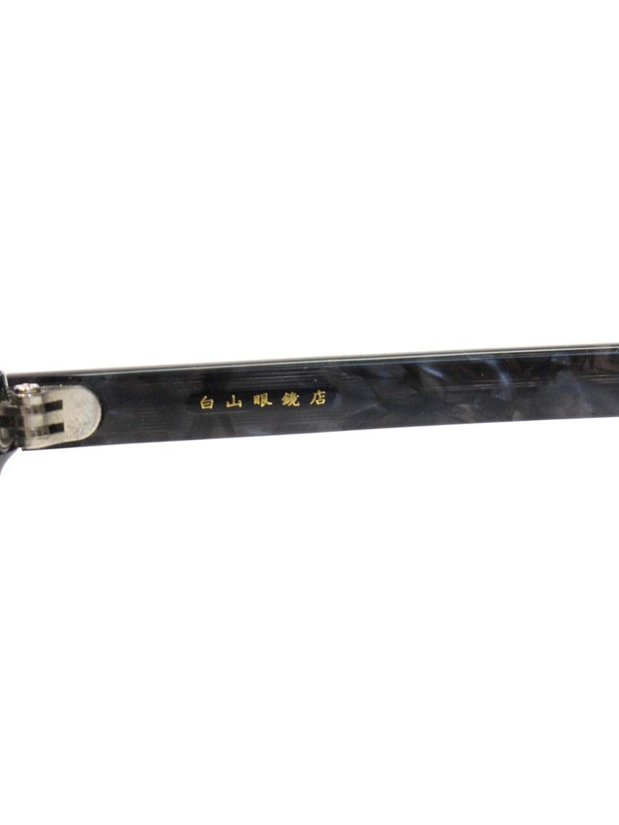 白山眼鏡店 A16 メガネ ブラック サーモントブロー コンビフレーム