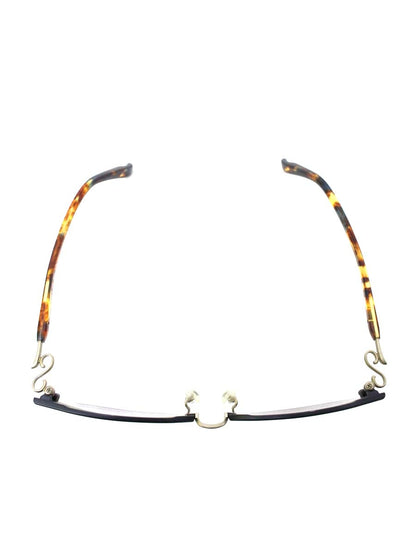 フォーナインズ S-751T メガネ ネイビー/ブラウン セルフレーム フルリム ITYK1JS7FD2Q