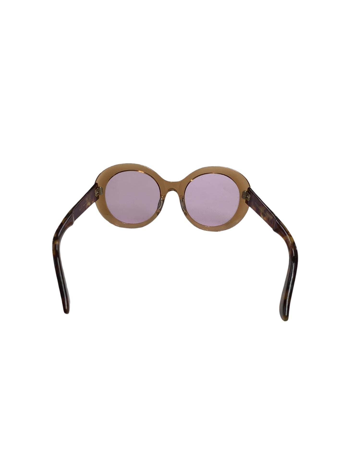 イエローズプラス サングラス ブラウン セルフレーム フルリム ラウンド（丸メガネ） ITLNC19EYZ2I