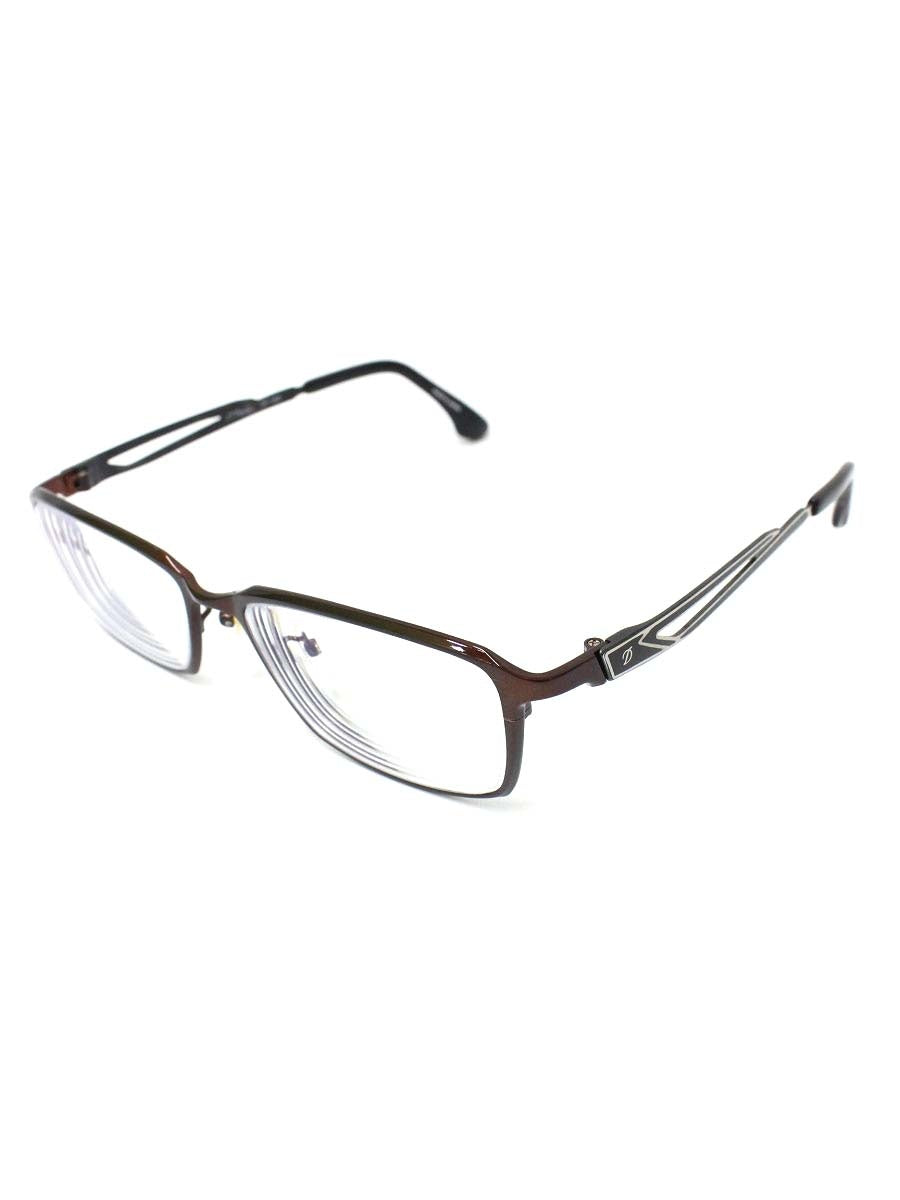デュポン DP-1050 メガネ ブラウン メタルフレーム フルリム スクエア ITZ77FYOXCTS
