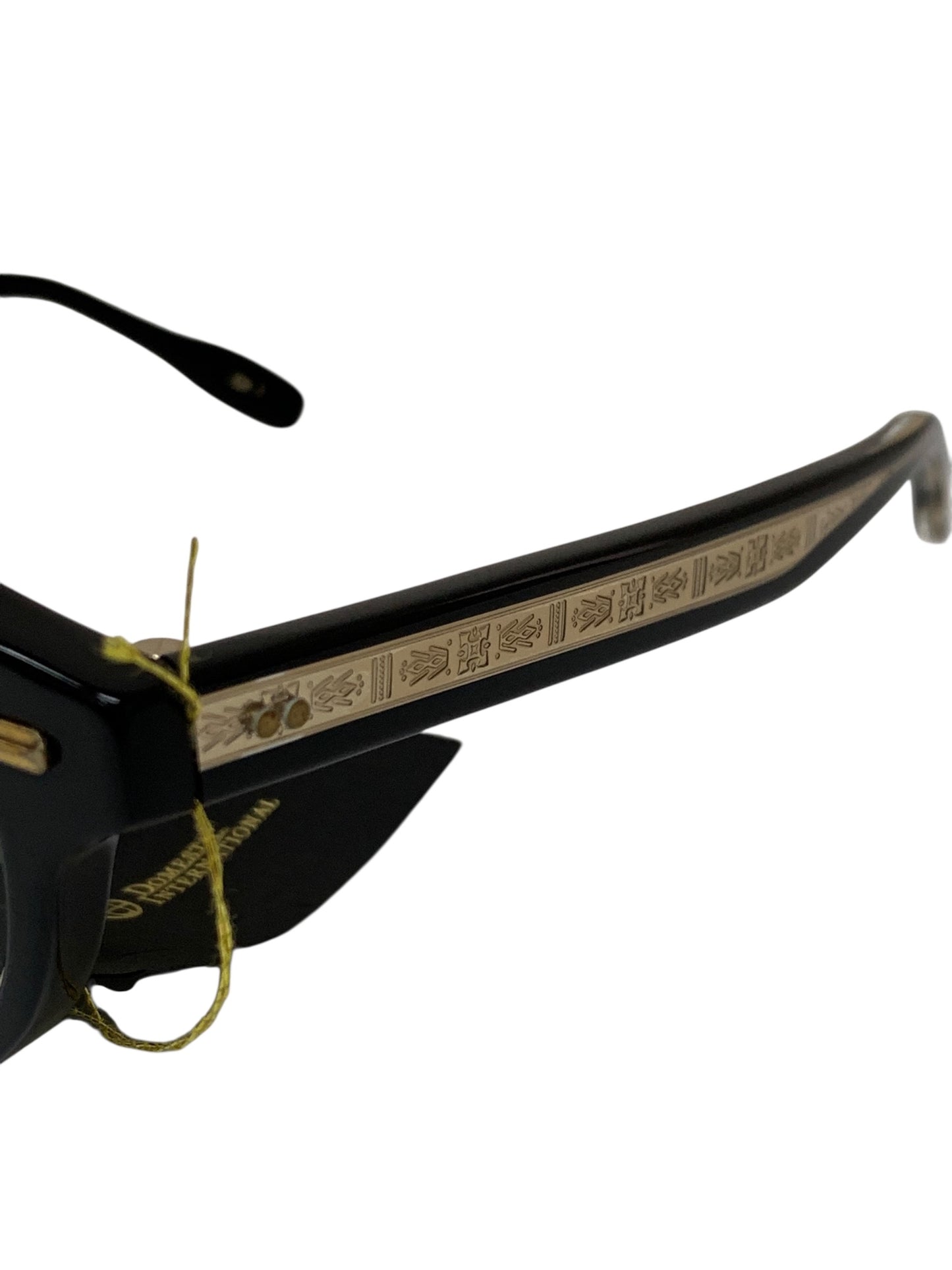 ドメスティックインターナショナル DI-1010S サングラス ブラック セルフレーム フルリム ウェリントンシェイプ ITOORGD5679K