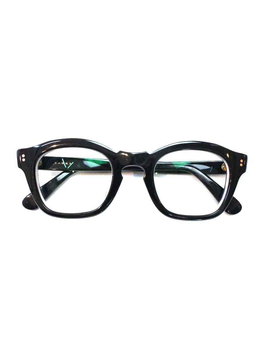 白山眼鏡店 B6 メガネ ブラック セルフレーム IT8RKEJ9WJLK