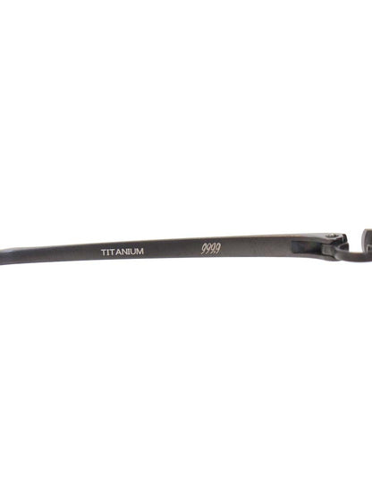 フォーナインズ S-306T メガネ グレー メタルフレーム ハーフリム スクエア ITDC8LN75AY8