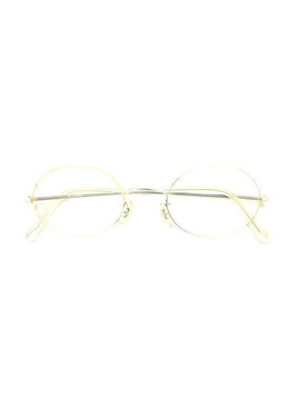 白山眼鏡店 メガネ 眼鏡 ライトゴールド メタルフレーム フルリム オーバル ITW7K97XXB57