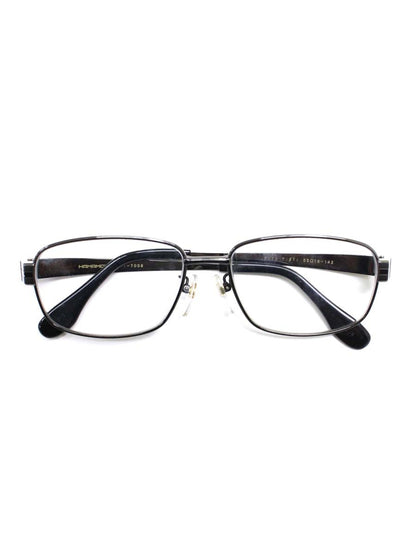 ハマモト HT-7008 メガネ メタルブラック メタルフレーム フルリム スクエア ITIHORXRTXMQ