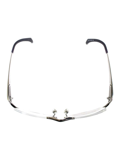 マサキマツシマ MF-1214 メガネ ガンメタル シルバー メタルフレーム ハーフリム スクエア COL.2 ITZ8OSNOOC5C