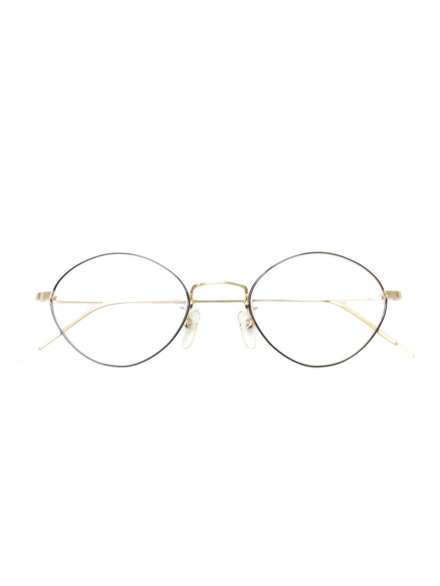 プロポ ROSA メガネ ブラウン/ゴールド メタルフレーム フルリム オーバル ITXWG542DC63