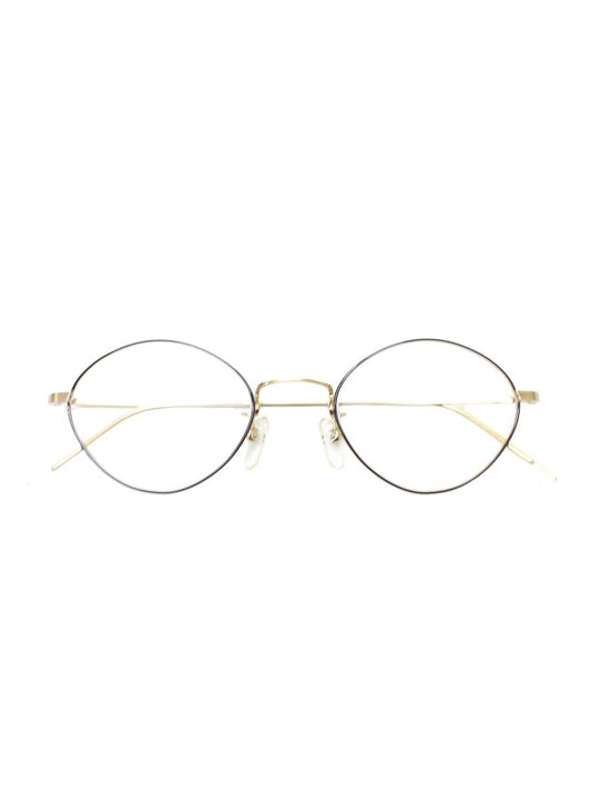 プロポ ROSA メガネ ブラウン/ゴールド メタルフレーム フルリム オーバル ITXWG542DC63