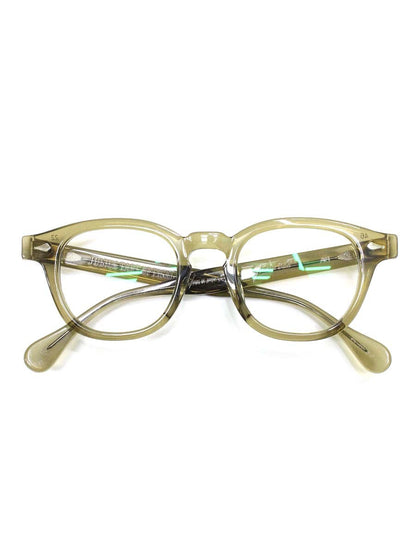 ジュリアスタートオプティカル JULIUS TART OPTICAL × Continuer AR 46 - OLIVE / LIMITED メガネ カーキブラウン セルフレーム フルリム ウェリントン ITFYYNLYW5F4