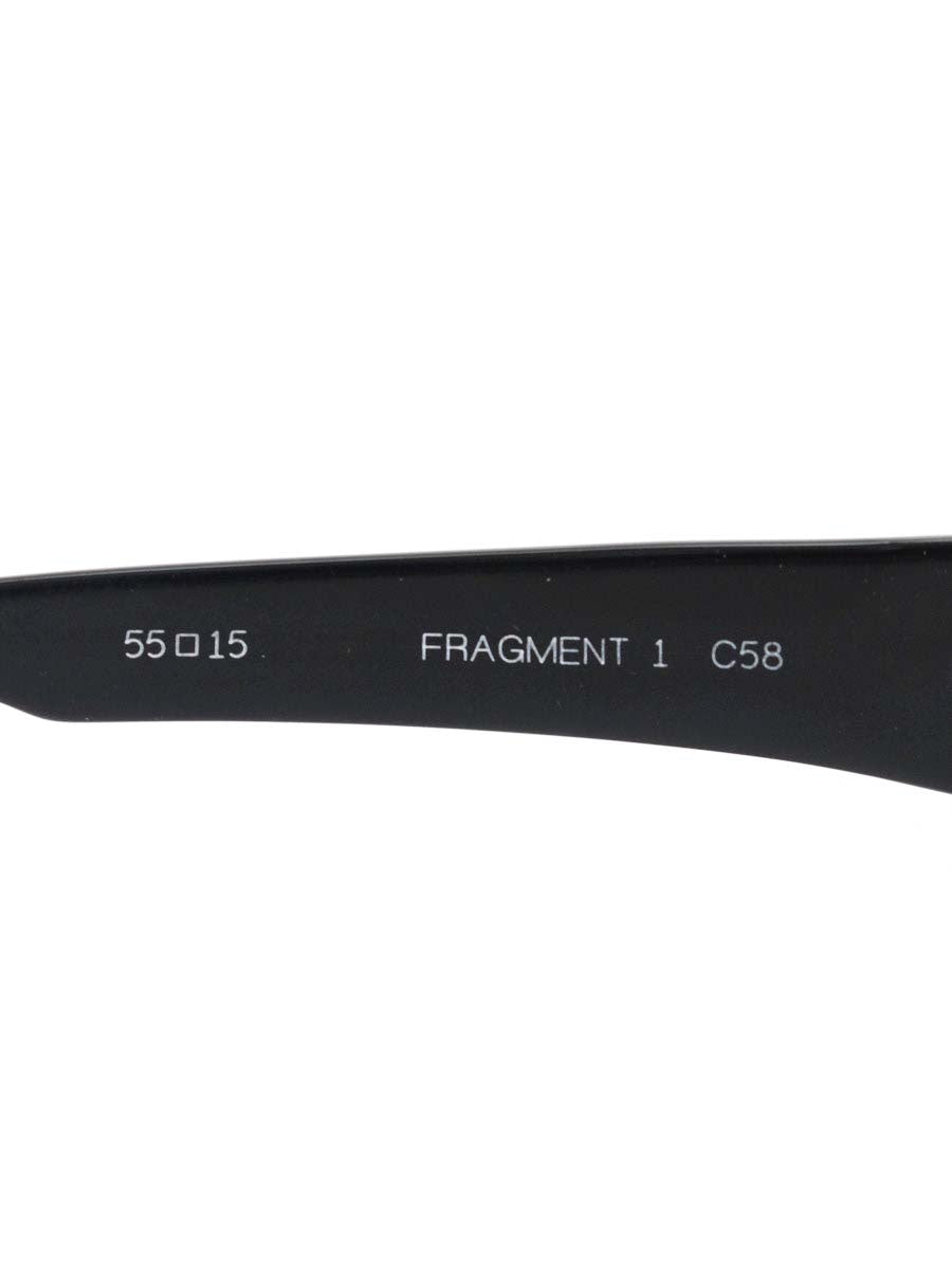 ノーエゴ FRAGMENT 1 メガネ ブラック スクエア コンビフレーム ITK1R1EW07X0