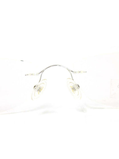 フレア FLAIR 508 メガネ ブラック/シルバー メタルフレーム リムレス IT57FKDUFJB2