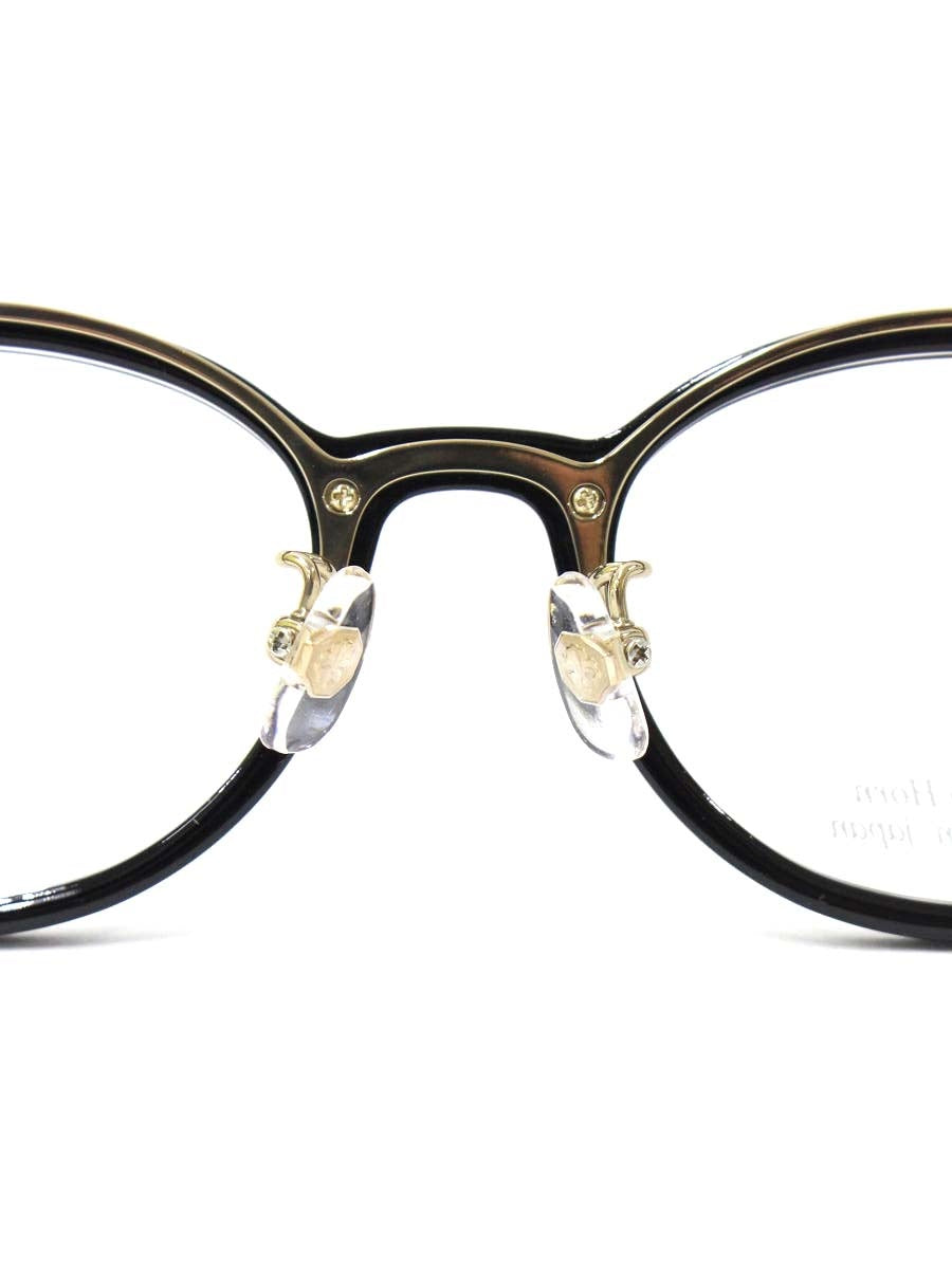 中村勘三郎 KN-2654 メガネ アッシュブラック/ゴールド シープホーンフレーム フルリム オーバルシェイプ COL.C-5 IT74B9JEQC6H